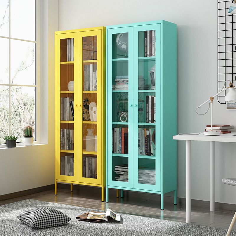 Modern Kitchen Server 71" Height Glass Door Dining Server for Living Room Clearhalo 'buffet_sideboard' 'Buffets & Sideboards' 'furn' 'furn_buffet_sideboard' 'Furniture' 'furniture_buffet_sideboard' 'Kitchen & Dining Furniture' 1200x1200_6ab48080-2c45-4657-ac74-d7b22f12f268