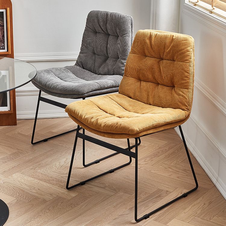 Contemporary Style Metal Dining Chair Dining Side Arm Chair for Kitchen Clearhalo ' kitchen&dining_furn' 'Dining Chairs' 'Dining Tables & Seating' 'dining_chair' 'furn' 'furn_dining_chair' 'Furniture' 'furniture_dining_chair' 'Kitchen & Dining Furniture' 'kitchen' 1200x1200_6ab49c33-2d2f-4191-ac28-9ac40bcc7422