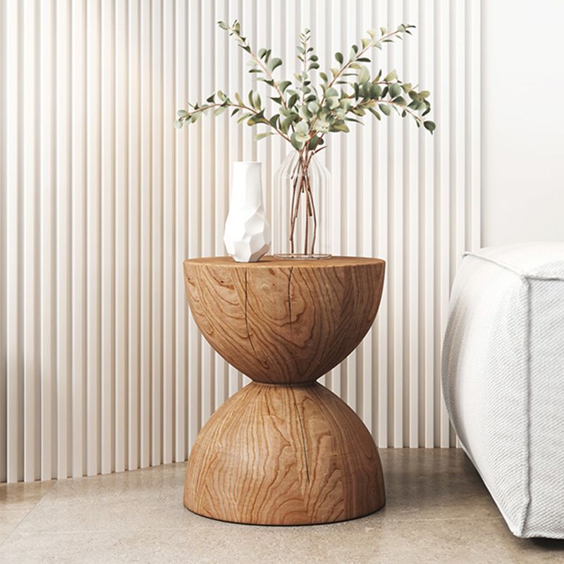 Pedestal End Table Natural/brown Round Wood Side End Table for Living Room Clearhalo 'Coffee & Accent Tables' 'End & Side Tables' 'end_side_table' 'end_side_tables' 'furn' 'furn_end_side_tables' 'Furniture' 'furniture_end_side_table' 'Living Room Furniture' 1200x1200_6ab5b493-7cf5-4d22-9116-f00fbfcbc167