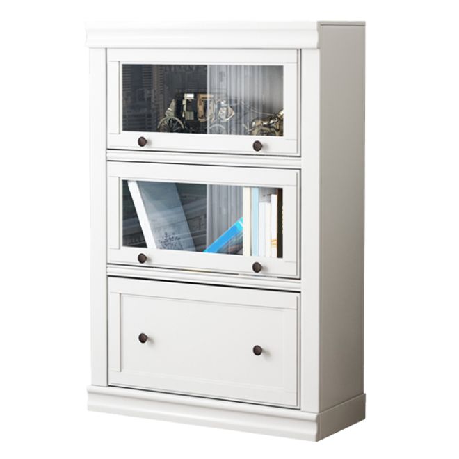 Contemporary Standard Bookcase Wooden Closed Back Bookshelf With Cabinet Clearhalo 'Bookcases' 'furn' 'furn_bookcases' 'Furniture' 'furniture_bookcases' 'Office Furniture' 1200x1200_6ab5f19d-a53e-4f54-93ad-06e5e863d6c7