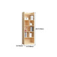 Contemporary Wooden Vertical Book Shelf Closed Back Brown Shelf Bookcase for Study Room Clearhalo 'Bookcases' 'furn' 'furn_bookcases' 'Furniture' 'Office Furniture' 1200x1200_6ab638d3-b4e6-4444-968b-ae57fb2b7526