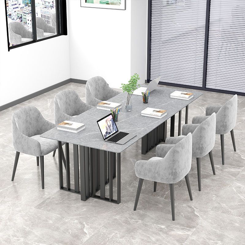 Industrial Style Writing Desk Rectangular Sintered Stone Office Desk for Office Clearhalo 'furn' 'furn_office_desk' 'Furniture' 'Office Desks' 'Office Furniture' 'office_desk' 1200x1200_6ab78175-3e7b-436e-85a8-611a67d20f31