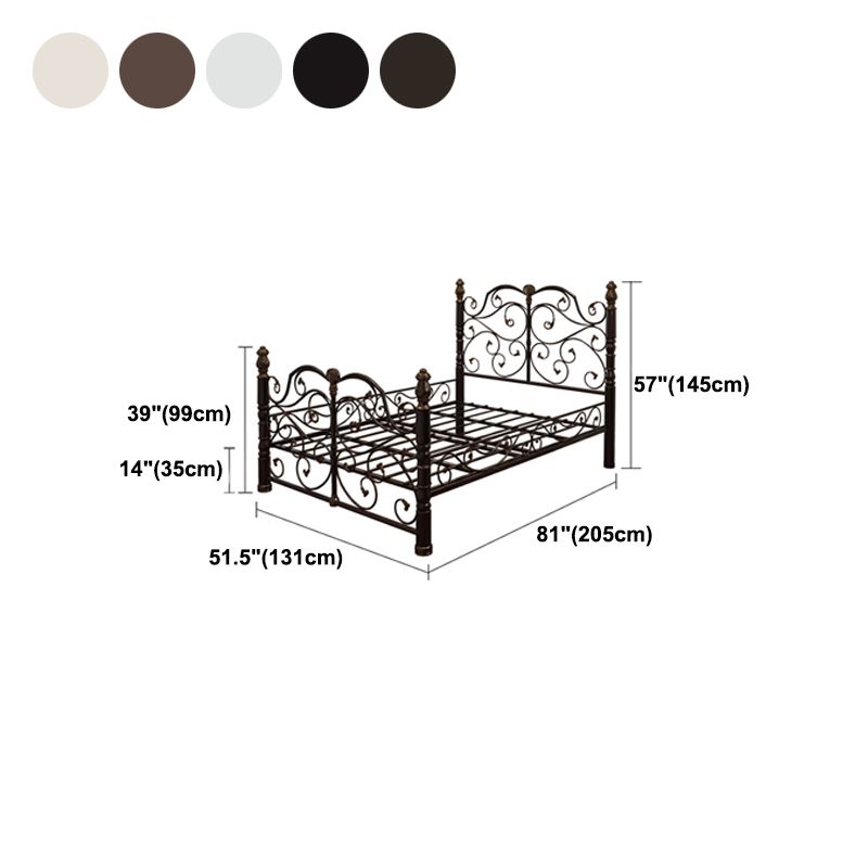 Industrial Metal Full Open-Frame-Bett 56,69 "H Drahtnetz Bettrahmen Set