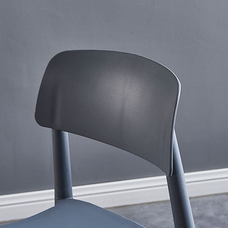 Contemporary Style Plastic Dining Chair Open Back Dining Side Chair for Kitchen Clearhalo ' kitchen&dining_furn' 'Dining Chairs' 'Dining Tables & Seating' 'dining_chair' 'furn' 'furn_dining_chair' 'Furniture' 'furniture_dining_chair' 'Kitchen & Dining Furniture' 'kitchen' 1200x1200_6ab9a029-d1e7-4bf2-919e-b6dd813a9294