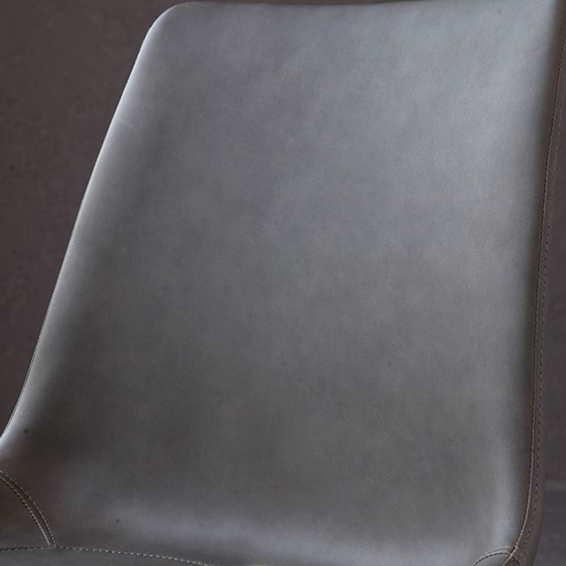 Metal Modern Dining Room Chair Metallic Finish Solid Back Dining Chair Clearhalo ' kitchen&dining_furn' 'Dining Chairs' 'Dining Tables & Seating' 'dining_chair' 'furn' 'furn_dining_chair' 'Furniture' 'furniture_dining_chair' 'Kitchen & Dining Furniture' 'kitchen' 1200x1200_6abb7381-a037-4a4f-839d-84957492cf6b