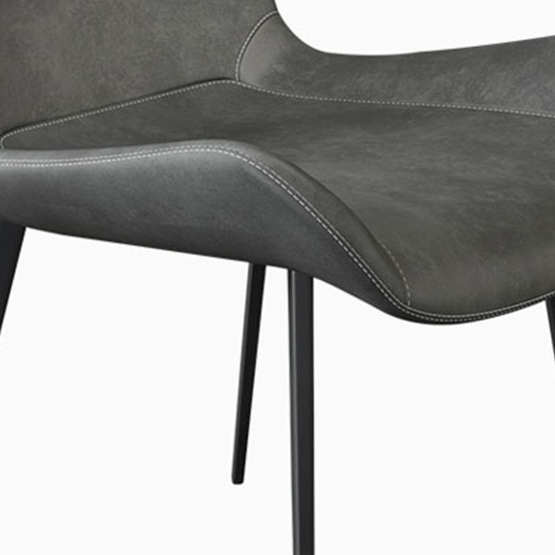 Sillas de comedor de cuero modernas de cuero sintética para uso en el hogar