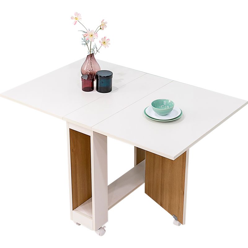 Modern 1/2/3/4/5/6/7 Pieces Foldable Dinette Set Engineered Wood Dining Table Set Clearhalo 'Dining Room Sets' 'Dining Tables & Seating' 'dining_room_set' 'Furniture' 'furniture_dining_room_set' 'Kitchen & Dining Furniture' 1200x1200_6abc28c4-5105-42b7-a1cf-8bc766d82ef0