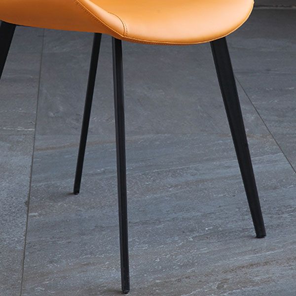 Sedie da pranzo senza braccio sedie da cucina in pelle finta industriale per sala da pranzo