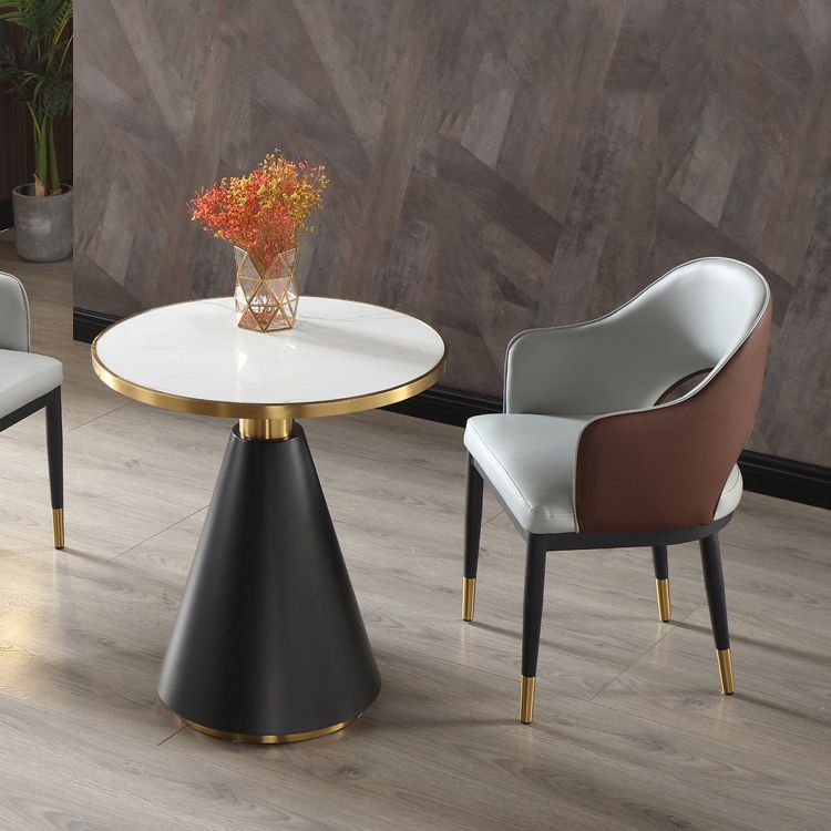 Round Shape Sintered Stone Dining Table Glam Pedestal Table for Dining Room Clearhalo ' dining_table' 'Dining Tables & Seating' 'Dining Tables' 'furn' 'furn_dining_table' 'Furniture' 'furniture_dining_table' 'Kitchen & Dining Furniture' 'kitchen&dining_furn' 'kitchen' 'kitchen_dining_table' 1200x1200_6abd26e5-0350-4fb1-80a9-f934149e2d80
