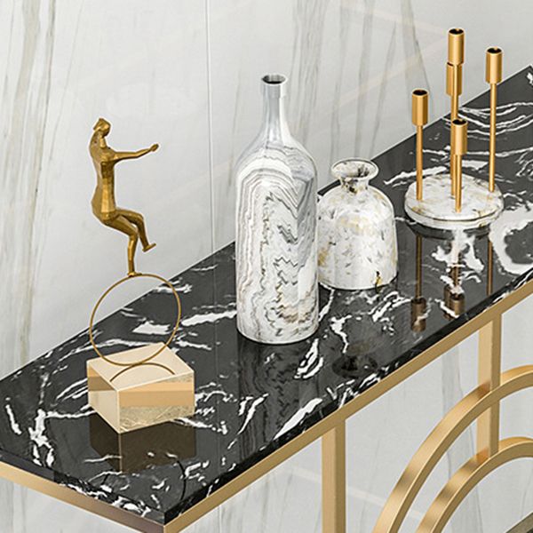 Glam Console Accent Table Antique Finish Rectangle Console Sofa Table