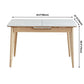 Rectangle Extendable Stone Dining Site Table Traditional Luxury Dinette Table with 4-foot Clearhalo ' dining_table' 'Dining Tables & Seating' 'Dining Tables' 'furn' 'furn_dining_table' 'Furniture' 'furniture_dining_table' 'Kitchen & Dining Furniture' 'kitchen&dining_furn' 'kitchen' 'kitchen_dining_table' 1200x1200_6ac075d5-a5eb-4eee-a403-1f5bf65f0cc5