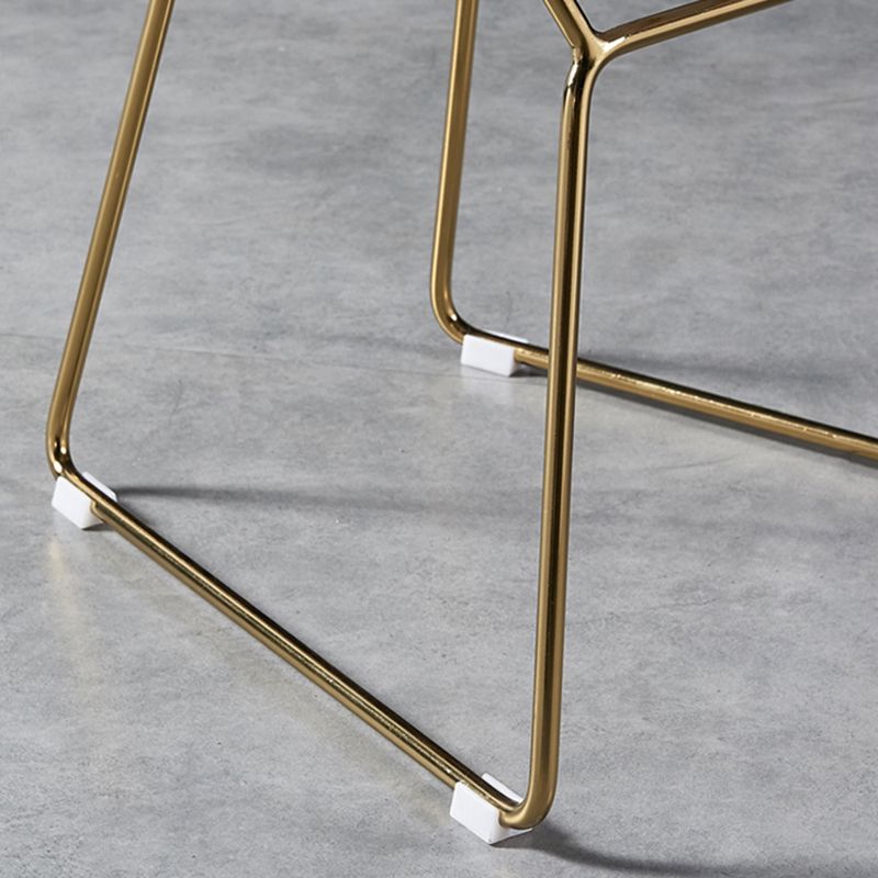 Scandinavian Metal Bedroom Side Chair Cross Back Matte Finish Dining Chair Clearhalo ' kitchen&dining_furn' 'Dining Chairs' 'Dining Tables & Seating' 'dining_chair' 'furn' 'furn_dining_chair' 'Furniture' 'furniture_dining_chair' 'Kitchen & Dining Furniture' 'kitchen' 1200x1200_6ac10194-b5a3-4e7a-9dfd-dfe1c2649853