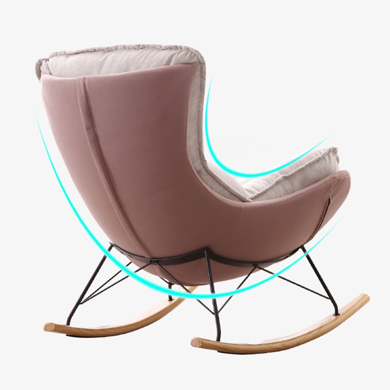 Indoor Single Rocking Chair Modern Style Lazy Rocking Chair for Bedroom