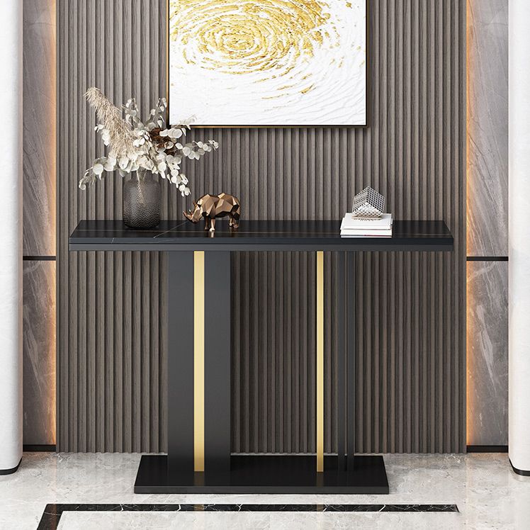 Modern Stone Console Tabla 1 Estante de 31.5 "Mesa al final de la altura para Hall