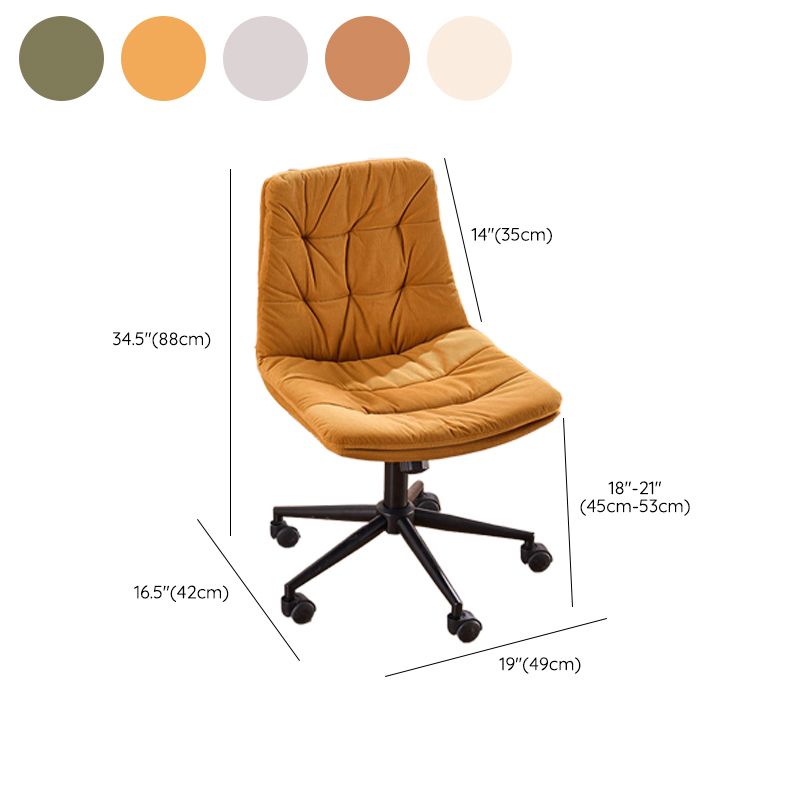 Armless Office Chair No Distressing Modern Ergonomic Desk Chair Clearhalo 'furn' 'furn_office_chair' 'Furniture' 'Office Chairs' 'Office Furniture' 'office_chair' 1200x1200_6ac4d5c5-9585-4f2e-8038-2c2b1ea2bbc9