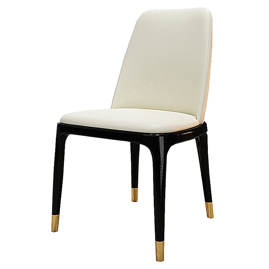 Industrial Ash Open Side Chair Matte Finish Leather Dining Chair with Black Legs Clearhalo ' kitchen&dining_furn' 'Dining Chairs' 'Dining Tables & Seating' 'dining_chair' 'furn' 'furn_dining_chair' 'Furniture' 'furniture_dining_chair' 'Kitchen & Dining Furniture' 'kitchen' 1200x1200_6ac52cab-629c-4a7d-b981-601c4bf47f04