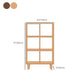 Contemporary Wooden Bookshelf Standard Bookcase with Shelves