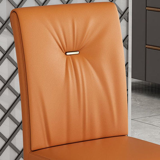 Leder Essstuhl gepolsterte Haus für Haus armlosen Seitenstuhl gepolstert