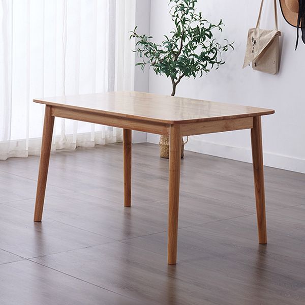Rectangular Modern Style Solid Wood Table 4 Legs Dining Table for Home Clearhalo ' dining_table' 'Dining Tables & Seating' 'Dining Tables' 'furn' 'furn_dining_table' 'Furniture' 'furniture_dining_table' 'Kitchen & Dining Furniture' 'kitchen&dining_furn' 'kitchen' 'kitchen_dining_table' 1200x1200_6ac71fe6-784e-4189-8f15-da28737ef3f0