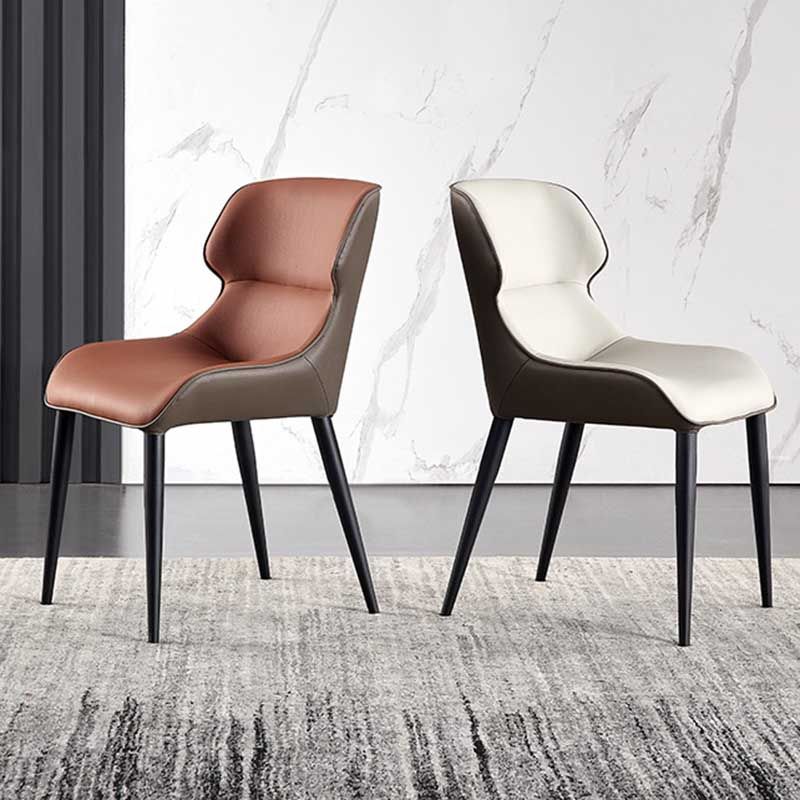 Modern Style Upholstered Chair Stackable Wingback Parsons Chair for Home Clearhalo ' kitchen&dining_furn' 'Dining Chairs' 'Dining Tables & Seating' 'dining_chair' 'furn' 'furn_dining_chair' 'Furniture' 'furniture_dining_chair' 'Kitchen & Dining Furniture' 'kitchen' 1200x1200_6ac7f498-1163-4e10-ac33-0cec2a129c9a
