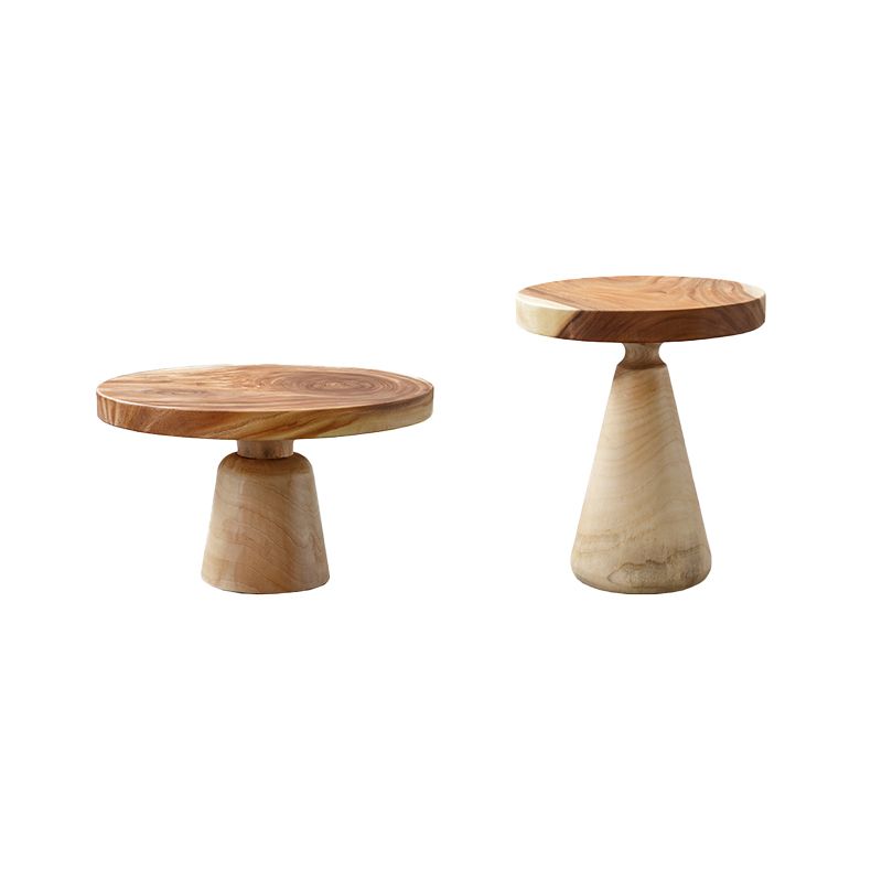 Contemporary Coffee Table Brown Pedestal Coffee Cocktail Table Clearhalo 'Coffee & Accent Tables' 'Coffee Tables' 'coffee_tables' 'furn' 'furn_coffee_tables' 'Furniture' 'Living Room Furniture' 1200x1200_6aca31e6-4d3e-4118-962f-f47a751a8c2f