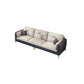 Beige Contemporary Faux Leather Sofa with Recessed Arm 30.7" Clearhalo 'furn' 'furn_sectionals' 'Furniture' 'furniture_sectionals' 'kitchen' 'kitchen_sectionals' 'Living Room Furniture' 'Sectionals' 1200x1200_6acdbf48-5e4b-43c0-9e90-a772fcbe734b