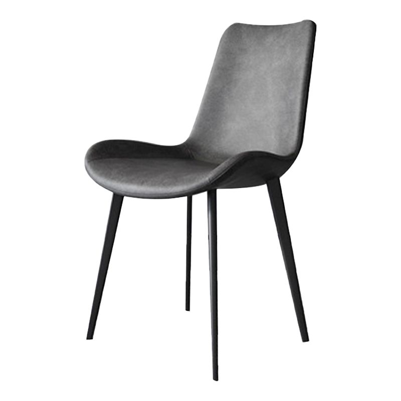 Contemporary Metal Dining Chairs Dining Armless Side Chairs for Kitchen Clearhalo ' kitchen&dining_furn' 'Dining Chairs' 'Dining Tables & Seating' 'dining_chair' 'furn' 'furn_dining_chair' 'Furniture' 'furniture_dining_chair' 'Kitchen & Dining Furniture' 'kitchen' 1200x1200_6acf6570-0890-4787-8136-79bd781104de