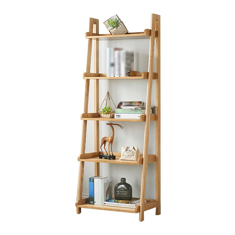 Scandinavian Ladder Bookshelf Vertical Open Ash Bookcase for Living Room Clearhalo 'Bookcases' 'furn' 'furn_bookcases' 'Furniture' 'furniture_bookcases' 'Office Furniture' 1200x1200_6ad04602-67a6-47eb-a376-0456a95e65e4