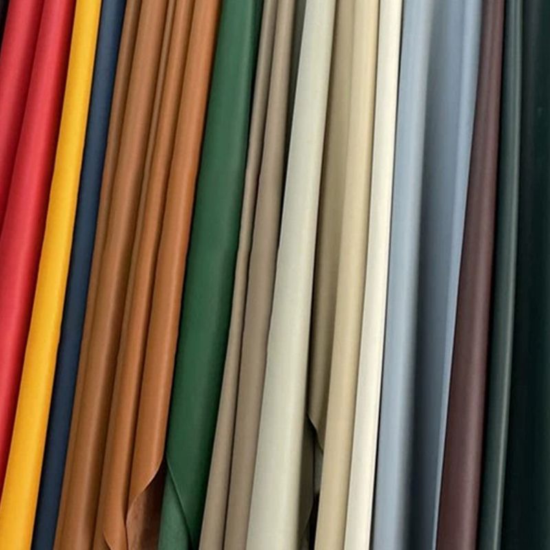 Modern Pouf Ottoman Genuine Leather Upholstered Tufted Cylinder Shape Ottoman