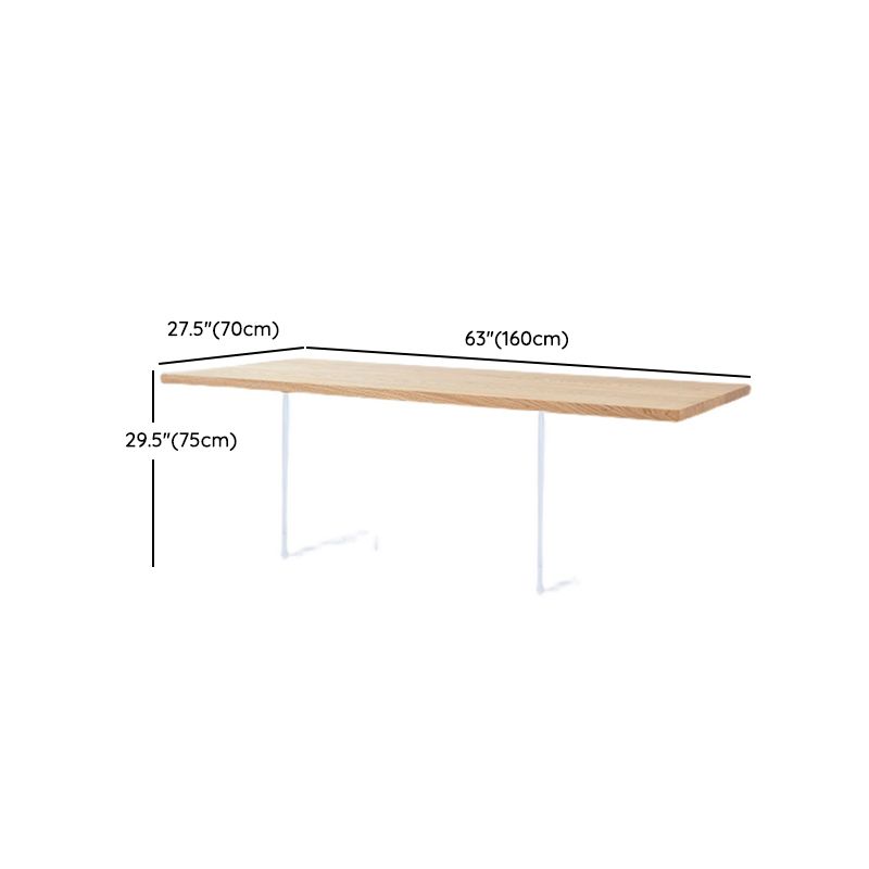 Set di sala da pranzo moderna 1/5 pezzi tavolo rettangolo e set da pranzo a base in legno massiccio con sedie