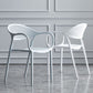 Contemporary Plastic Arm Chair Open Back Kitchen Dining Room Chair Clearhalo 'Dining Chairs' 'Dining Tables & Seating' 'dining_chair' 'furn' 'furn_dining_chair' 'Furniture' 'furniture_dining_chair' 'Kitchen & Dining Furniture' 1200x1200_6ad375f8-0edc-4df0-acae-a99d14223580