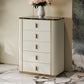 Classic Glam Storage Chest Dresser 5/4/6 Drawers Storage Chest , 17.55 Inch Width Clearhalo 'Bedroom Furniture' 'Dressers & Chests' 'dressers_chests' 'furn' 'furn_dressers_chests' 'Furniture' 1200x1200_6ad49e2e-9ed1-4a1b-ad4a-e5ef60a333b2