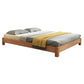 Vaste kleur Scandinavisch latbed gebogen bed met aangepaste houten benen