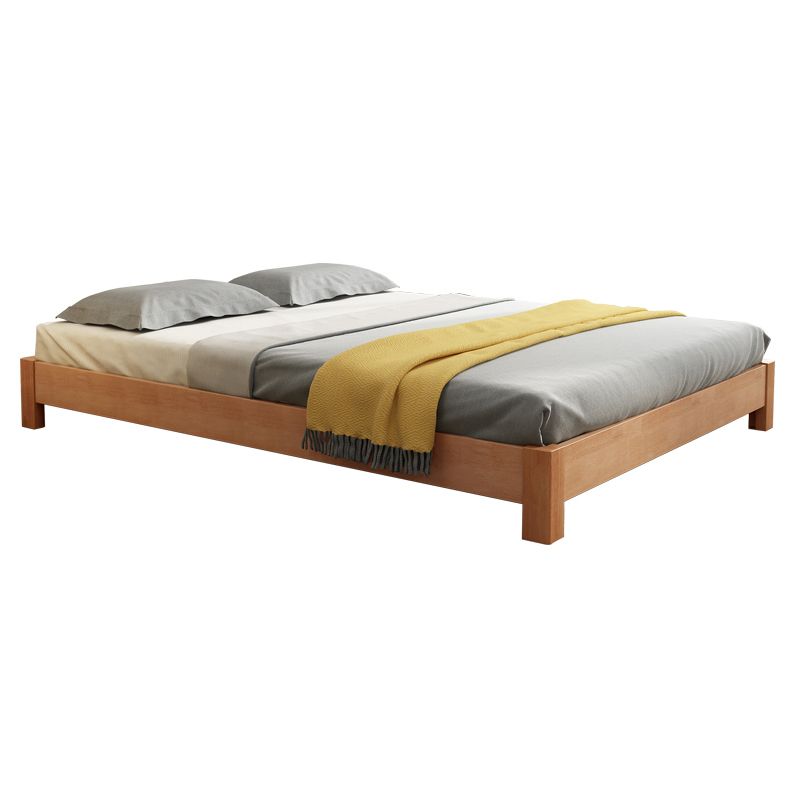 Vaste kleur Scandinavisch latbed gebogen bed met aangepaste houten benen
