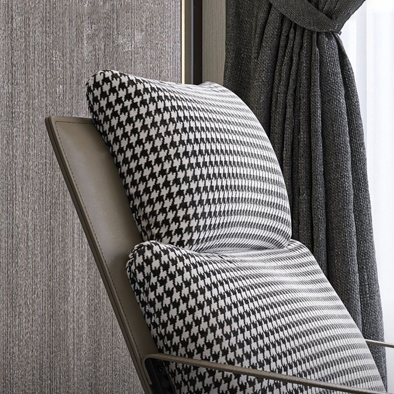 Mid-Century Modern Accent Armchair with Loose Back and Sled Base Clearhalo 'Accent Chairs' 'accent_chairs' 'Chairs & Seating' 'furn' 'furn_accent_chairs' 'Furniture' 'Living Room Furniture' 1200x1200_6ad56b8d-78f3-4f47-b6d9-876c3fed89d1