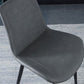 Contemporary Home Leather Side Chair Solid Back Dining Chair with Black Legs Clearhalo ' kitchen&dining_furn' 'Dining Chairs' 'Dining Tables & Seating' 'dining_chair' 'furn' 'furn_dining_chair' 'Furniture' 'furniture_dining_chair' 'Kitchen & Dining Furniture' 'kitchen' 1200x1200_6ad61f19-ffab-430a-b09d-7a01b22cee56
