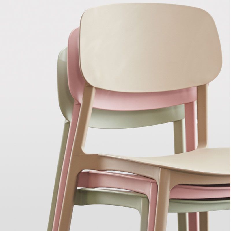 Modern Plastic Home Side Chair Open Back Matte Finish Dining Chair Clearhalo ' kitchen&dining_furn' 'Dining Chairs' 'Dining Tables & Seating' 'dining_chair' 'furn' 'furn_dining_chair' 'Furniture' 'furniture_dining_chair' 'Kitchen & Dining Furniture' 'kitchen' 1200x1200_6ad78c96-4109-451f-8d42-a74023d8bb39