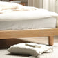 Solid Wood Standard Bed Contemporary Bed with Rectangular Headboard