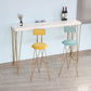 Table de pub rectangulaire moderne en bois massif, hauteur de bar, pour salon
