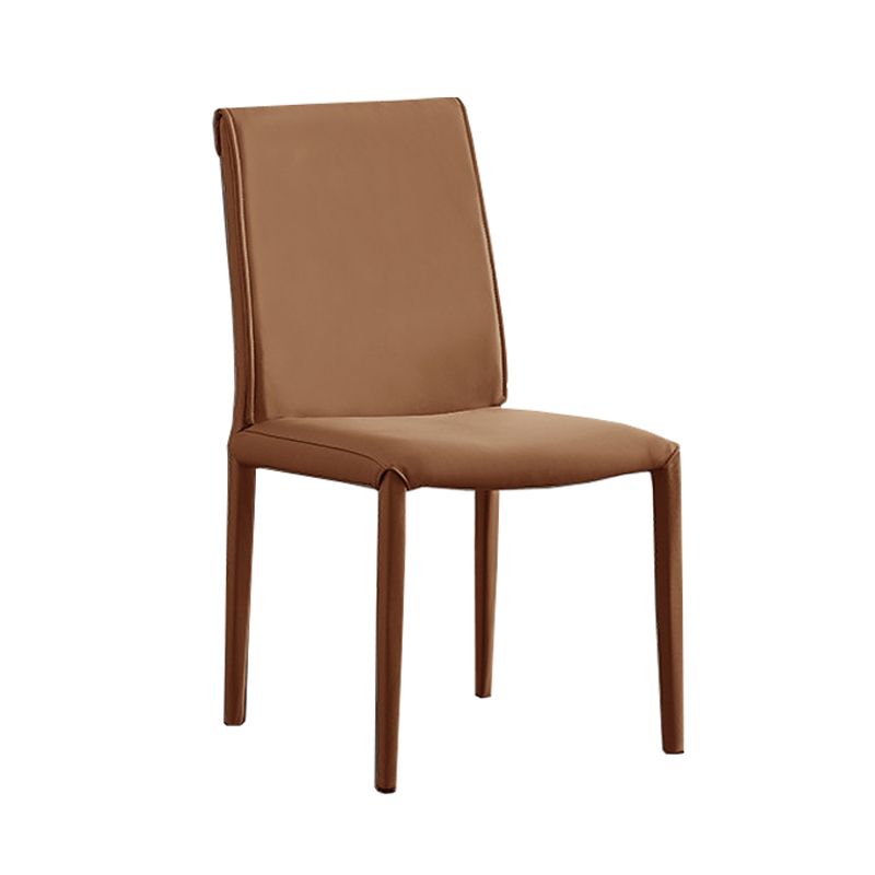 Modern Leather Dining Room Chairs Metal Dining Chairs for Restaurant Use Clearhalo ' kitchen&dining_furn' 'Dining Chairs' 'Dining Tables & Seating' 'dining_chair' 'furn' 'furn_dining_chair' 'Furniture' 'furniture_dining_chair' 'Kitchen & Dining Furniture' 'kitchen' 1200x1200_6adb9c75-735a-4f19-98a9-0db5f43eeb5e