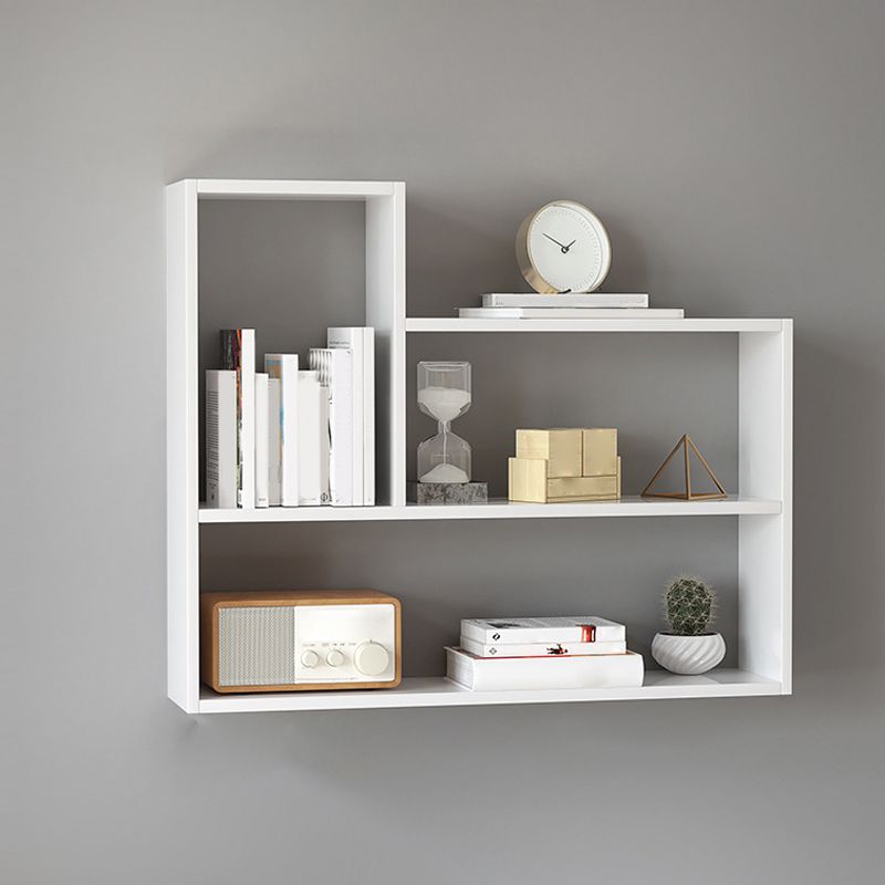 Modern Wooden Bookcase, Geometric Bookshelf for Any Room, 25.5" H X 8" W