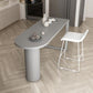 Table de bar industrielle à double piédestal sans table de bar en bois pour le salon