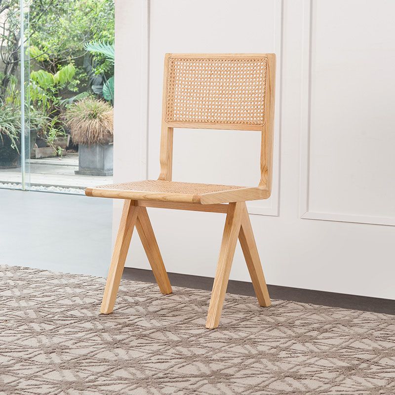 Modern Wicker Dining Chairs for Home Armless Open Back Dining Side Chair Clearhalo 'Dining Chairs' 'Dining Tables & Seating' 'dining_chair' 'furn' 'furn_dining_chair' 'Furniture' 'furniture_dining_chair' 'Kitchen & Dining Furniture' 1200x1200_6addd475-095b-4ee8-a2d9-f7f0b09ae94e