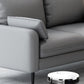 Scandinavian Faux Leather Sofa with Pillow Top Arms for 3 People Clearhalo 'furn' 'furn_sofas' 'Furniture' 'Living Room Furniture' 'Sofa' 'sofas' 1200x1200_6ae32260-f7cd-4cdf-a43f-4b1d7d9c08c1