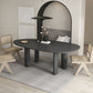 Modern Solid Wood Dining Table Oval Wooden Table with 4 Legs Clearhalo 'Dining Tables & Seating' 'Dining Tables' 'dining_table' 'furn' 'furn_dining_table' 'Furniture' 'Kitchen & Dining Furniture' 1200x1200_6ae38101-4187-44ee-8184-27cfc9d35734