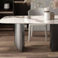 Contemporary Dining Table Sintered Stone Table with Metal Legs for Home Use Clearhalo 'Dining Tables & Seating' 'Dining Tables' 'dining_table' 'furn' 'furn_dining_table' 'Furniture' 'Kitchen & Dining Furniture' 1200x1200_6ae49522-cd5a-4161-ac3b-92c16ea6709f