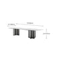 Dinner Table Stone Top Modern Double Pedestal Dining Table without Chair Clearhalo 'Dining Tables & Seating' 'Dining Tables' 'dining_table' 'furn' 'furn_dining_table' 'Furniture' 'Kitchen & Dining Furniture' 1200x1200_6aeb24c8-859b-4c07-be8d-db0c4c45f0d2