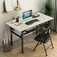 Contemporary Folding Parsons Base Writing Desk Home Office Desk,29.5" H Clearhalo 'furn' 'furn_office_desk' 'Furniture' 'Office Desks' 'Office Furniture' 'office_desk' 1200x1200_6aed0370-6ba4-4904-99df-a83813ab1527