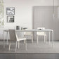 Modern White Kitchen Dining Table Sintered Stone Rectangle Dining Table with 4 Legs Base Clearhalo ' dining_table' 'Dining Tables & Seating' 'Dining Tables' 'Furniture' 'furniture_dining_table' 'Kitchen & Dining Furniture' 'kitchen&dining_furn' 'kitchen' 'kitchen_dining_table' 1200x1200_6af1575e-e53e-4e20-897f-741c4ad988ae