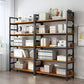 Moderner Stil Open Back Bookshelf Engineered Hole Books für Büro